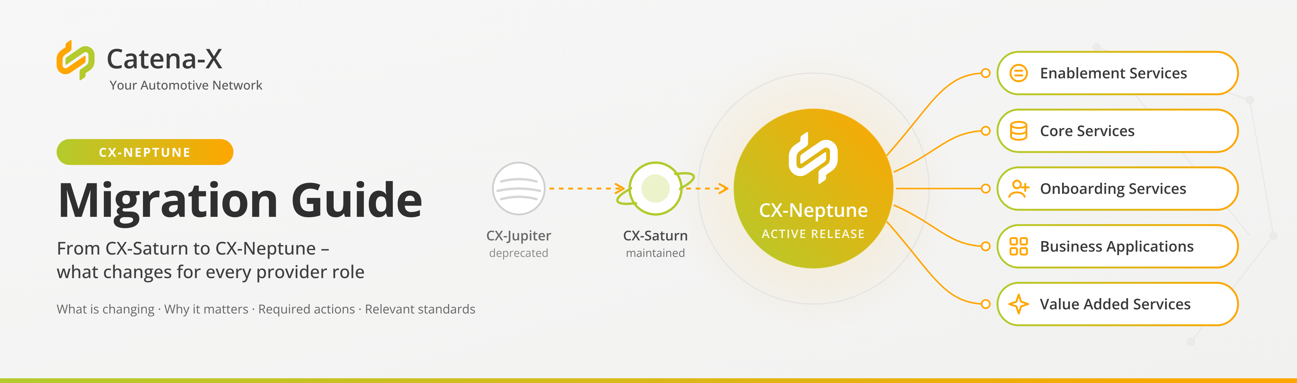 Release lifecycle at the Go-Live of CX-Neptune
